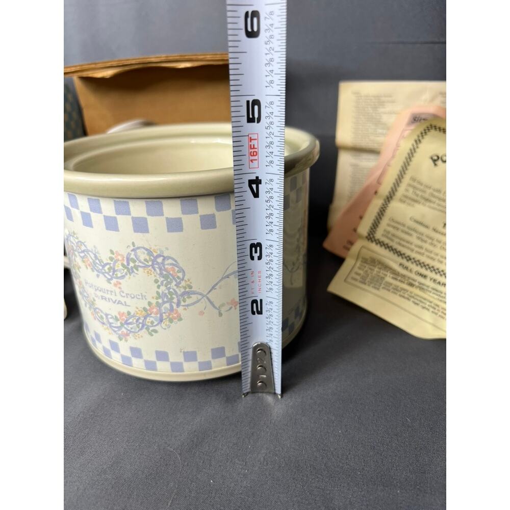 Vintage Rival Potpourri Crock Pot NOS RARE FIND - Picture 7 of 10